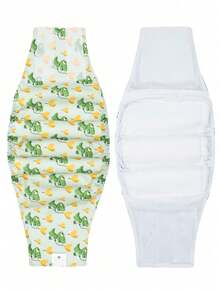 1件卡通印花可水洗可重复使用男狗尿布腹带 - 彩色 - 查看 47