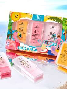 1/3 包装便携式花香固体香膏，复古清新优雅，持久留香，方便携带，适合约会和日常使用——理想的送礼之选