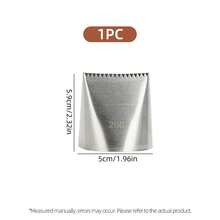 1pc Extra Large 304 Stainless Steel Cake Decorating Icing Piping Nozzle, Extra Wide Frosting Tip, Double-Sided Cream Piping Tip - For Smooth/Textured Frosting Piping, Suitable For Home Kitchen, Bakery And Restaurant - Fit For Christmas, Halloween, Thanksgiving, Valentine's Day, Birthday, Wedding Party - Silver - View 8