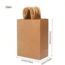 10 个粉色礼品袋 - 适合情人节、生日、婚礼等。| 可重复使用的购物和外卖袋，带手柄（5.9 英寸 * 8.2 英寸）