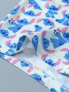 Disney 1pc Cartoon Print Underwear-Soft-Comfortable, Letter Elastic Waistband, Casual Men's Underwear - Multicolor - View 2