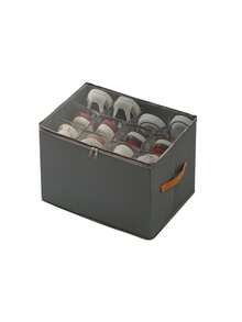 2 Pieces Fabric Shoe Storage Box, Foldable Shoe Organiser With Compartments, Waterproof And Dustproof, Multi-Purpose, Integrated Design - Multicolor - View 10