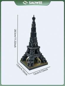 SALYWEE Legendary European Landmarks 950+Pcs Building Blocks – Big Ben, Colosseum, Eiffel Tower, Cathedral, Magic Castle & School – Ideal Birthday Gift & Desk Ornament - Multicolor - View 8