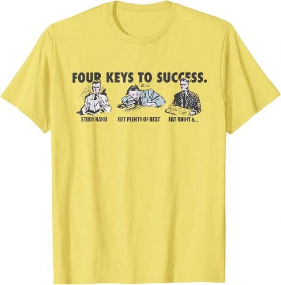 Camiseta Cuatro Claves para el Éxito - Negro - Ver 1