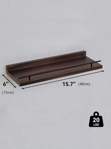 3PCS Estante de pared para baño, cocina, sala de estar, estante divisorio flotante con diseño modular, fuerte capacidad de carga para decoración de libros, versátil para la organización y exhibición del hogar - Café integral - Ver 3