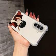 Una elegante funda para teléfono con un diseño de  de moda y cristal, compatible con varios modelos de  Redmi, incluyendo Note 14, 13, 12 y otros, que ofrece una cubierta trasera suave y transparente que protege contra caídas. - Mezcla de colores - Ver 3