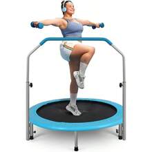 SereneLife Trampolín portátil de Fitness Trampolín Deportivo para Uso en Interiores y Exteriores Trampolín Cardiovascular Profesional  para niños - Multicolor - Ver 1