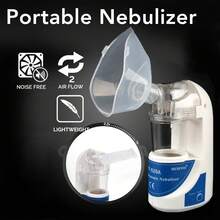 Ultrasonic Nebulizer Quiet Portable Handheld Mini Nebulizer Machine for Travel Emergency 100‑240V US Plug - Blanco - Ver 5