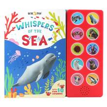 10 种动物的声音，海洋动物声音书，动物概念早期学习的有声读物，孩子们最喜欢的玩具互动礼物，感官游戏，电动发声机，最好的圣诞节、新年、万圣节、生日礼物，学校用品，课堂使用，家庭教育，睡前故事 - 彩色 - 查看 9