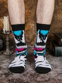 6 Pairs Authentic Marvel Superhero Socks, Spider-Man, Venom, Cartoon Christmas New Year Gift Socks For Men And Women, Creative And Interesting Socks - Multicolor - View 9