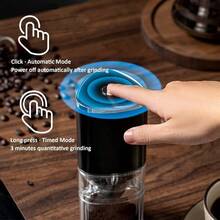 1 件 USB 可充电紧凑型咖啡研磨机，家庭/办公室使用，2 X 500mAh 电池持久耐用，便携式手动咖啡豆研磨机，电动咖啡豆研磨机 - 彩色 - 查看 9
