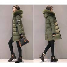 Women Sports Down Coats - Army Green - View 2