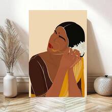 South Asian Poster Woman Wall Art,Brown Tamil Girl,Modern Woman in Saree Art, South Art Decor Canvas Printcuadros decorativos para sala,poster,con marco,posters,cuadros para la pared ,marcos para cuadros,cuadro,virgen de guadalupe,salascuadros decorativos para sala,poster,con marco,posters,cuadros para la pared ,marcos para cuadros,cuadro,virgen de guadalupe,salas - transparente - Ver 4