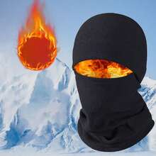 3pcs Unisex Winter Knitted Knitted Felt Beanie Hats, Warm Lining - Thick Winter Mask - View 3