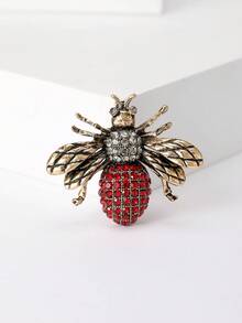 复古珐琅水钻蜜蜂胸针 - 时尚昆虫别针，男女通用，宴会服装配饰/朋友聚会徽章礼物 - 蜜蜂 - 查看 19