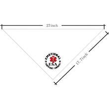 zxr Pañuelo para perro pañuelo de apoyo emocional para perros bufanda para perro estampado clásico blanco accesorios de bufanda para perro pañuelo para mascotas bufanda para mascotas ESA accesorios de bufanda para mascotas pañuelo para perro I2289 - Blanco - Ver 2