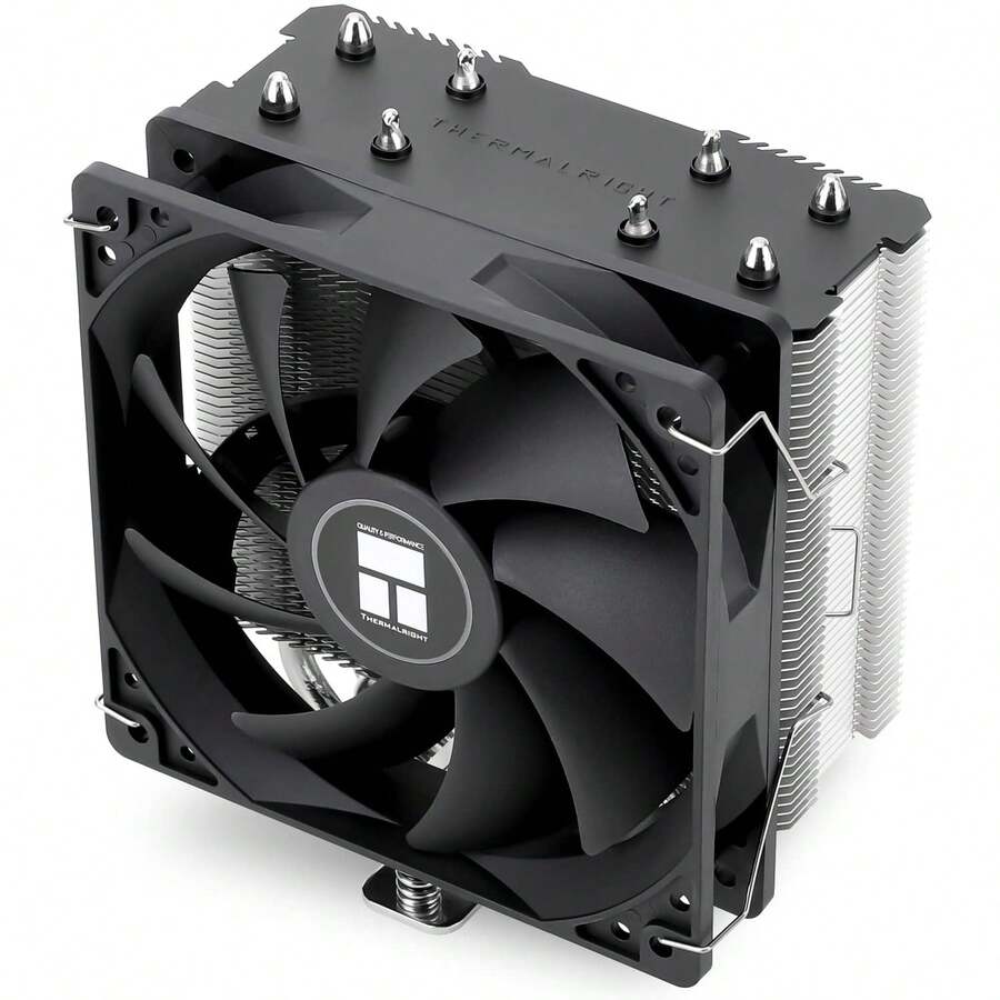 Enfriador de aire para CPU Thermalright Assassin X 120 Refined SE, AX120 SE, 4 tubos de calor, ventilador silencioso PWM TL-C12C con rodamiento S-FDB, para AM4 AM5/1150/1151/1200/1700 - AX120R SE Blanco - Ver 1