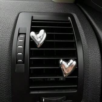 Decorațiuni cu încuietoare pentru orificiul de ventilație al vehiculului cu mesajul Love 2/4, încuietoare drăguță pentru odorizant, pentru accesorii auto, neparfumată - doar pentru decorare, accesoriu cu încuietoare pentru orificiul de ventilație | Design jucăuș | Încuietoare ușoară, cadou fermecător pentru primăvară și vară, accesoriu auto drăguț