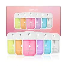 6pcs Scented Hand Sanitizer Spray With Vanilla, Lavender, And Aloe For Home Use, Portable Cleaning And Disinfecting Hand Sanitizer. Essential Travel Protection Kit, Must-Have For Travel Disinfection. Suncream Applicator Holiday Essentials - 彩色 - 查看 10