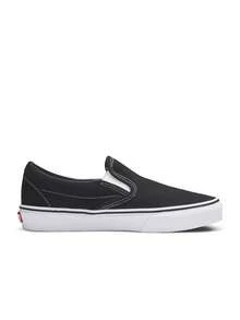 Slip-On Unisex Sneakers Breathable Sweat Absorption Easy To Wash Lightweight Versatile Daily Black/White VN000EYEBLK - black - View 3