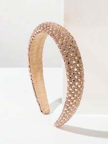 Thick Sponge Korean-Style Headband With Sizeable Rhinestone And Faux Pearl Decor, Suitable For Women And Women's Everyday Outings, Multi-Functional Hair Accessory For Washing Face Or Styling Hair , Hairband, Hair Hoop Headbands Head Accessories Beauty Home Hair Accessories - Multicolor - View 49