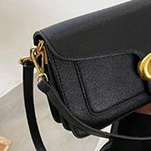 Women's Hobo Shoulder Bag, Crossbody Bag, Handbag, Retro Clutch, Chinese New Year, Valentine's Day Gift, Spring/Summer Holiday, Travel - Black - View 1