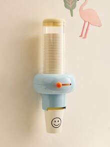 1pc Multifunctional Sliding Cup Holder, Disposable Cup Wall-Mounted Water Dispenser Paper Cup Rack, Water Cup Storage Organizer