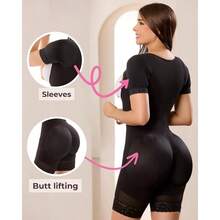 087  Colombianas Reductoras y Moldeadoras Ciruga Ropa de compresin para abdomen - negro + Chica - Ver 6