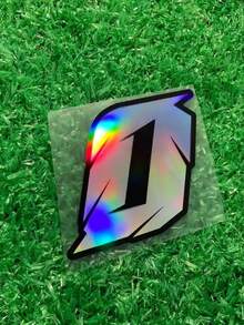 1pc Cool Laser Effect 0-9 Number Motorcycle Sticker, Suitable For Body, Fuel Tank, Side Panel, Trunk, Helmet, Etc. Racing Style Decor, Waterproof & Durable Material, Car Body Scratch Protection Sticker, Recommended For Metal And Glass Surfaces. - Multicolor - View 14