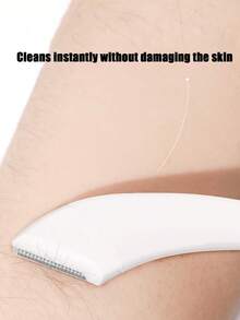 2件套/1件装理发器、眉剪套装，男女通用脱毛修剪器，防滑手柄眉剪和面部剃须刀，去角质工具，符合人体工程学设计，带保护盖的眉毛修剪器和剃须刀，可重复使用和清洗的眉刀，适合初学者修眉，面部毛发修剪器，眉毛修整