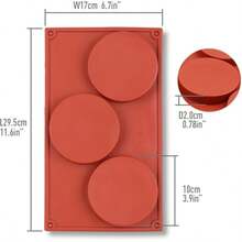 6/8/12 件套连续圆形巧克力蛋糕硅胶模具,不粘耐热可重复使用硅胶模具,适用于制作夹心饼干、煎饼、纸杯蛋糕、巧克力、布朗尼、布丁、果冻和其他圆柱形糖果巧克力涂层饼干,专业家用厨房烘焙模具,多功能烘焙配件,情人节巧克力蛋糕和甜点模具 - 彩色 - 查看 19