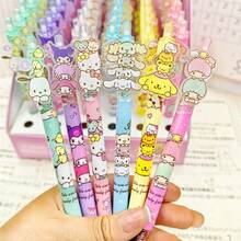 6pcs/Set Hello Kitty, Melody, Kuromi, Cinnamoroll, Pochacco Cute High-Quality Neutral Pens, Learning Stationery, Learning Rewards, Gift Set, Creative Gift - Multicolor - View 5