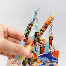 6 bolígrafos con colgante de animales de Shanhaijing; Llavero de Shanhaijing; Recambio de 0.5mm; Variedad de bolígrafos neutros de escritura suave, adecuados para diario, dibujo, garabatos, estudiante, escuela, notas, escritura, uso de oficina; Regalo de Navidad/Útiles escolares/Regalo del Día de San Valentín - Multicolor - Ver 2