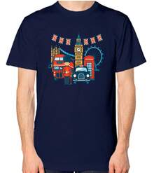 London Unisex T-Shirt - Black - View 7