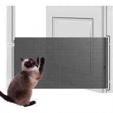 Barandilla Para Perros En Escaleras -  Extensible Y A Prueba De Nios Valla de Malla Para Gatos en Puertas Para Interior y Exterior, Para Exterior Pasillo Balcn Terraza Corredor Habitacin - Doble gancho black 40*125 cm - Ver 2