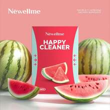 NEWELLME Happy Cleaner Super Greens & Multivitamin Powder With Alfalfa – 90+ Superfoods, Antioxidants, Probiotics, Fiber & Enzymes – Supports Gut Health & Balance – Watermelon Flavor, 14 Pack - watermolen - 查看 1
