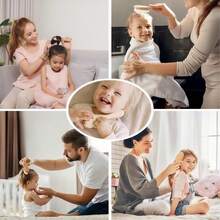 4件套婴儿刷套装 - 柔软刷毛搭配天然木柄，新生儿护理套装，必备婴儿用品，有助于去除乳痂