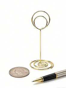 10/20/30PCS 3.35-Inch Metal Seat Card For Wedding Birthday Party Decoration Display Menu Memo Card - Sticky Note Folder - View 4