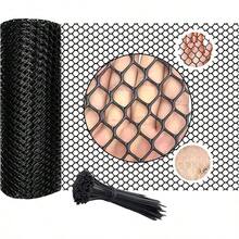 Valla De Plstico, Red para Mascotas, 40x500cm Red Protectora, Red para Mascotas Valla de Jardn, Valla De Plstico Negro Para Gallinas, Gatos, Perros - inicial - Ver 2