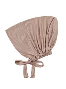 1件装女士纯色头巾衬里，透气柔软弹力头巾衬里，防滑舒适头巾，化疗睡眠帽，轻便头套，适合日常佩戴、脱发、旅行、瑜伽、工作、穆斯林头巾衬里 - 顏色 - 查看 19