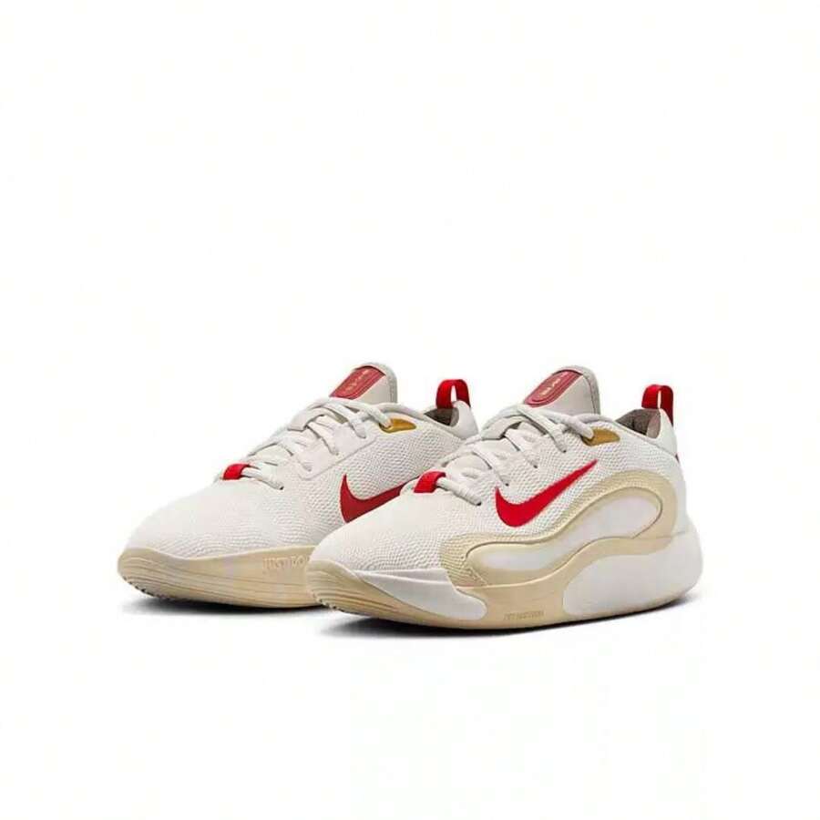 Nike 新款踝部支撑耐穿训练女式篮球鞋,ISOFLY 支撑稳定户外低帮篮球鞋,奶油黄多色拼接清新配色,贴合脚型,通勤休闲运动鞋,热销推荐 HV6002-160 - 乳黃色 - 查看 1