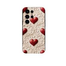 1PC Phone Case,  Heart Leaves Pattern Design Case , Stylish Phone Case, Phone Decoration, All-around Lens Protection, Creative Small Gift, Funny Gift for Boys and Girls - Schwarz - Übersicht 6