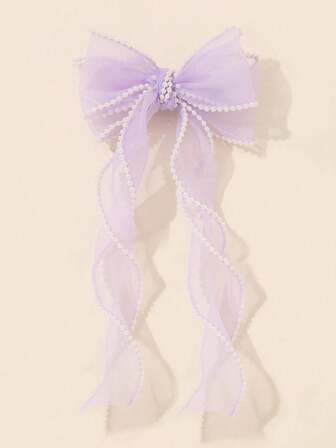 1 件装发夹，带仿珍珠装饰，可爱情人节爪夹，发爪，发卡，学习用品，珍珠发饰，发带，发夹