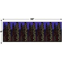 Beistle 00987 Backdrop, 4 feet by 30 feet(Halloween 1 pieza) - Multicolor - Ver 3