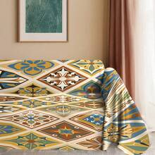 1pc Mandala Bohemian Pattern Sofa Throw Blanket, Suitable For 1/2/3/4 Seater Sofa, Machine Washable, Home Decor For Living Room & Bedroom, Ramadan Decoration - Multicolor - View 30