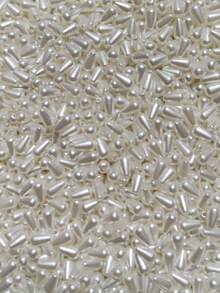 Bead Spacers 100/200 Pcs Shell, Star, Teardrop, Flower And Other Shapes Pearly Jewelry Crafts - Drop - Approx. 6x10mm - View 1