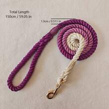 1 Stück FOUND BUDDY handgefärbte Leine, die sich allmählich farblich verändert, 5 FT oder 150 cm Hundeleine, starke und robuste Trainingsleine, kein Ziehen, Leine für Hunde, 7 Farboptionen - Verschiedenfarbig - Übersicht 10