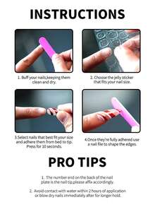 10pcs French Tip Press On Nails Long Almond Press On Nails Pink Gradient 3D Flower Decoration And Water Ripples Design Polka Point With Peal Rhinestone Sweet Style Surface Glossy Design Full Cover Fake Nails For Women And Girls Daily Wear Nail Supplies - Multicolor - View 5