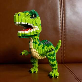 3000 Pcs Dinosaur World - Themed Micro Mini Building Blocks: DIY 3D Animal Assembly Toys. Realistic And Lively Dinosaur Models. With Velociraptors, Tyrannosaurs, Stegosaurs, Triceratops, And Crocodiles. A Must - Have For Dinosaur Lovers And Beginners. Develop Spatial Thinking And Hands - On Skills. Ideal For Home Decor, Festival And Birthday Gifts