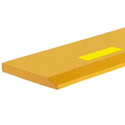 Hoja de cucharón atornillable y soldable de alta resistencia, 66"x4"x1/2", acero al carbono-manganeso 16Mn para excavadoras y minicargadoras, acabado pintado duradero